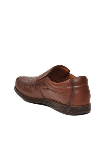 Taba Hakiki Rahat Konfor Tabanlı Delikli Erkek Günlük Ayakkabı Loafer Sensitive 3237-1  M