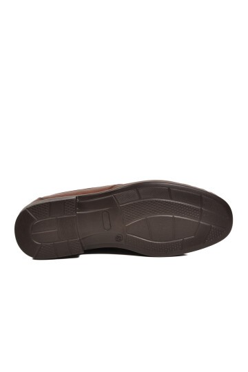 Erkek Hakiki Deri Klasik Mokasen Loafer Ayakkabı Taba Sensitive 3607-1 M