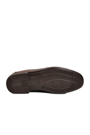 Erkek Taba Hakiki Deri Konfor Taban Bağcıksız Klasik Mokasen Loafer Ayakkabı 3607 M