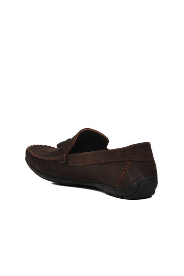 Ayakmod Kahve Nubuk Erkek Loafer Ayakkabı