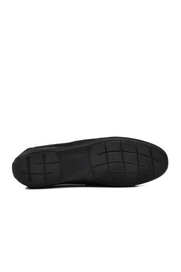 Ayakmod Siyah Nubuk Erkek Loafer Ayakkabı