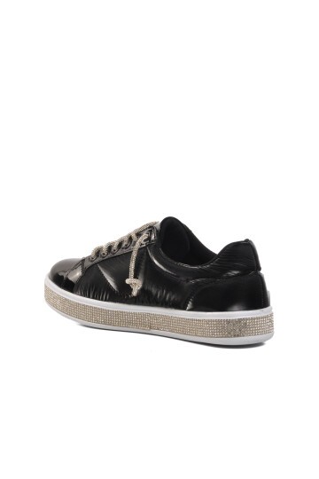 Ayakmod Siyah Rugan Kadın Sneaker