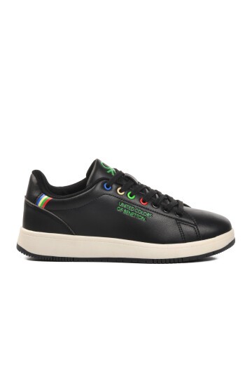 Benetton Siyah-Beyaz Kadın Spor Ayakkabı