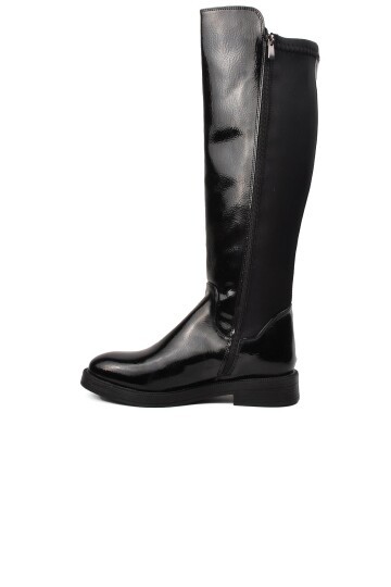 Pierre Cardin Siyah Kırışık Kadın Çizme