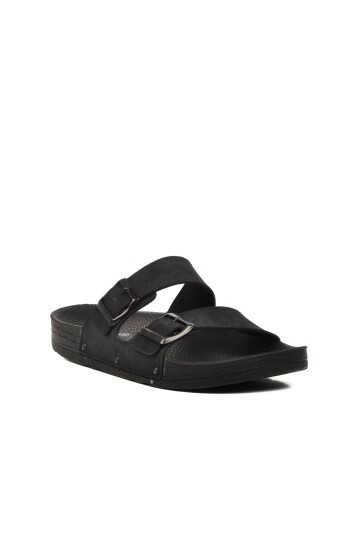 Pierre Cardin Siyah Nubuk Erkek Terlik