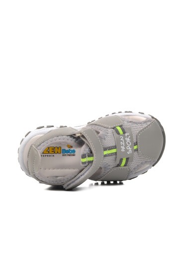 Ayakmod Açık Gri Bebek Sandalet