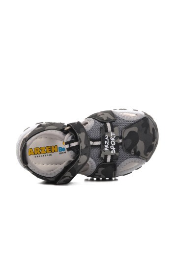 Ayakmod Gri Kamuflaj Bebek Sandalet