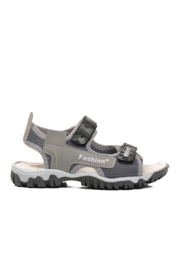 Ayakmod Gri Kamuflaj Erkek Çocuk Sandalet