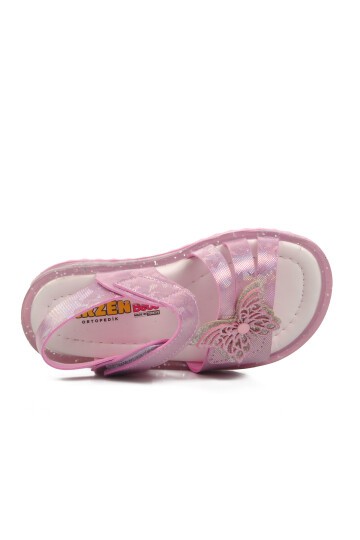 Ayakmod Pembe Simli Bebek Sandalet