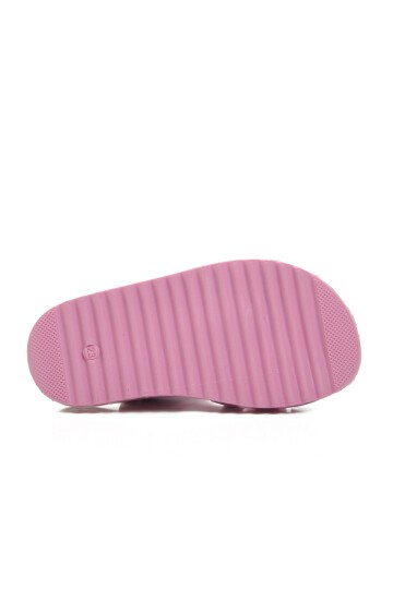 Ayakmod Pembe Simli Bebek Sandalet