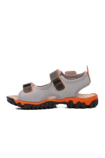 Ayakmod Siyah-Turuncu Erkek Çocuk Sandalet