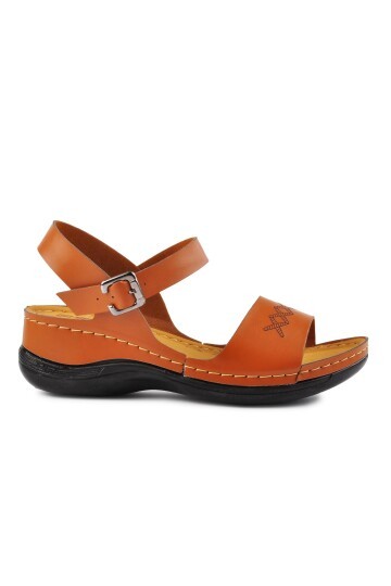 Ayakmod Camel Kadın Sandalet
