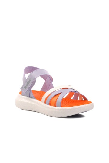 Ayakmod Lila-Turuncu Kız Çocuk Sandalet