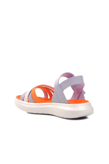 Ayakmod Lila-Turuncu Kız Çocuk Sandalet