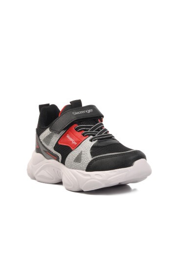 Slazenger Siyah-Kırmızı Çocuk Spor Ayakkabı