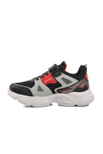 Slazenger Siyah-Kırmızı Çocuk Spor Ayakkabı
