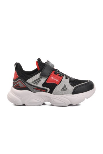 Slazenger Siyah-Kırmızı Çocuk Spor Ayakkabı