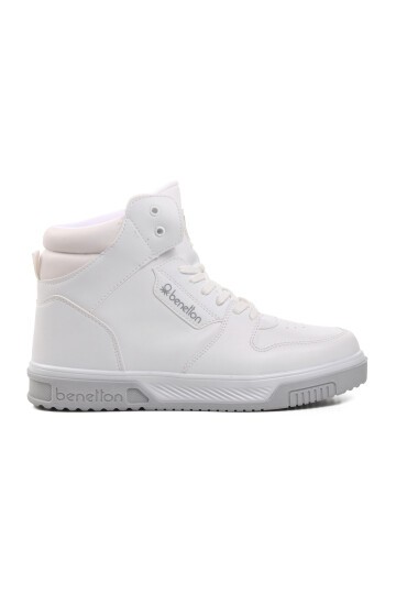 Benetton Beyaz Erkek Hi Sneaker