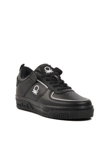 Benetton Siyah-Siyah Unisex Sneaker