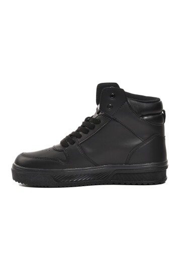 Benetton Siyah-Siyah Unisex Hi Sneaker