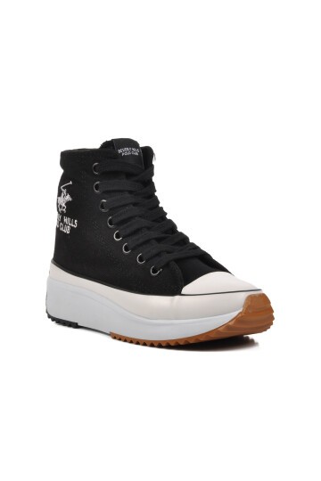 Beverly Hills Polo Club Yüksek Taban Siyah Unisex Hi Sneaker