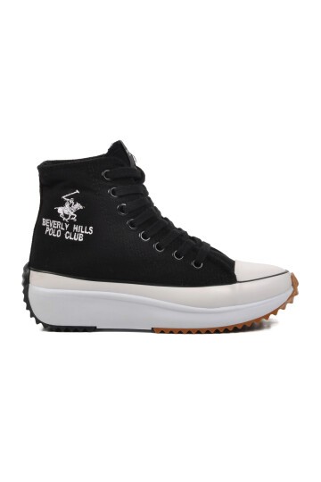 Beverly Hills Polo Club Yüksek Taban Siyah Unisex Hi Sneaker