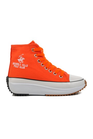 Beverly Hills Polo Club Yüksek Taban Turuncu Unisex Hi Sneaker