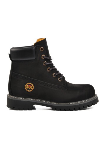 Bulldozer Siyah Nubuk Unisex Bot