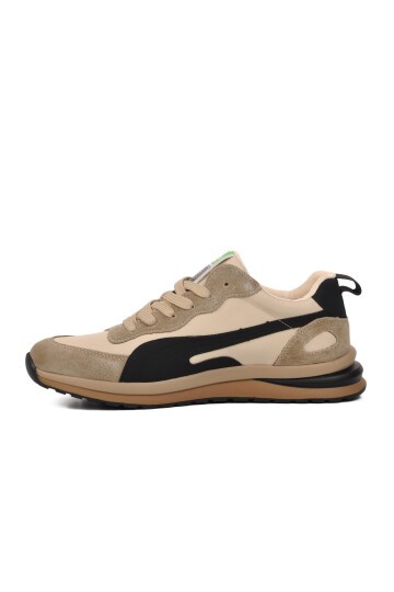 Geniş Kalıp Bej Erkek Sneaker