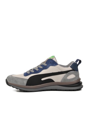 Geniş Kalıp Beyaz Erkek Sneaker