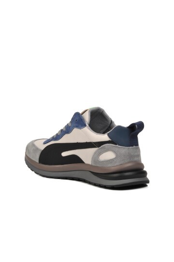 Geniş Kalıp Beyaz Erkek Sneaker