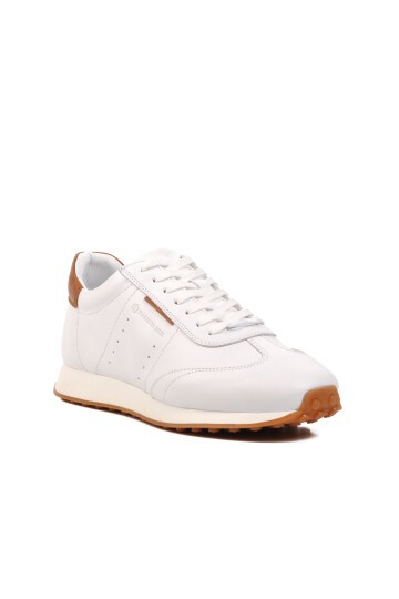 Hammer Jack Beyaz Hakiki Deri Erkek Sneaker