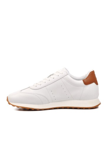 Hammer Jack Beyaz Hakiki Deri Erkek Sneaker