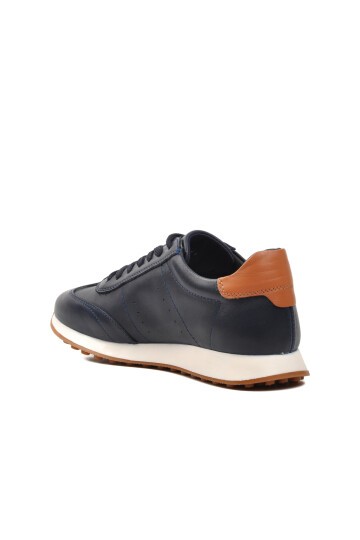 Hammer Jack Lacivert Hakiki Deri Erkek Sneaker