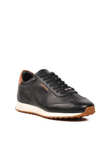 Hammer Jack Siyah Hakiki Deri Erkek Sneaker