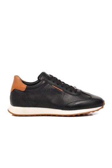 Hammer Jack Siyah Hakiki Deri Erkek Sneaker