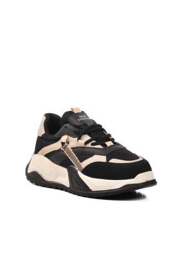 Walkway Siyah-Kum Unisex Sneaker