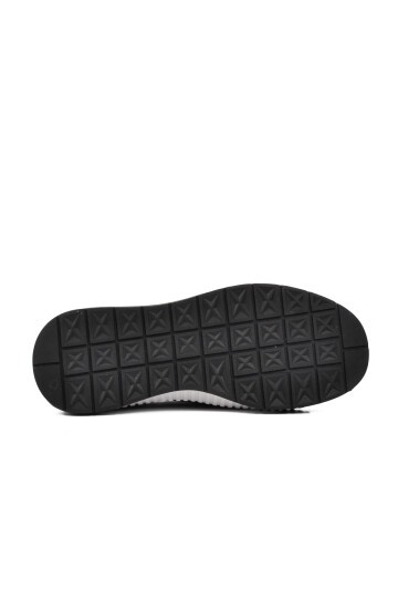 Ayakmod Gri-Beyaz Hakiki Deri Erkek Sneaker