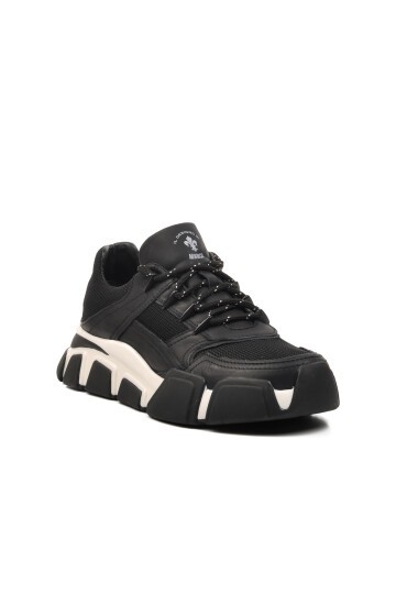 Ayakmod Siyah-Beyaz Erkek Sneaker