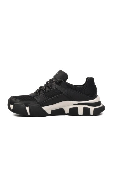 Ayakmod Siyah-Beyaz Erkek Sneaker