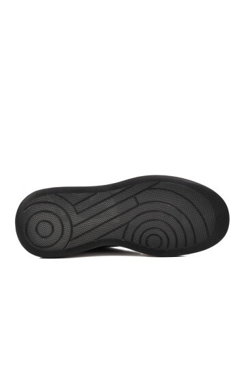 Ayakmod Siyah-Beyaz Hakiki Deri Erkek Sneaker