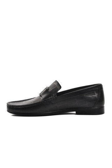 Pierre Cardin Siyah Hakiki Deri Erkek Loafer Ayakkabı