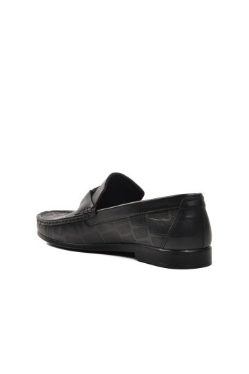 Pierre Cardin Siyah Hakiki Deri Erkek Loafer Ayakkabı