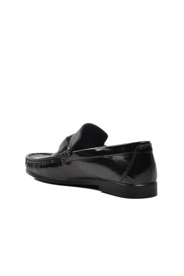 Pierre Cardin Siyah Rugan Hakiki Deri Erkek Loafer Ayakkabı