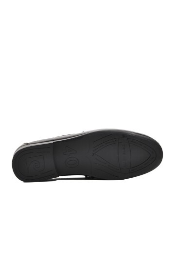 Pierre Cardin Siyah Rugan Hakiki Deri Erkek Loafer Ayakkabı