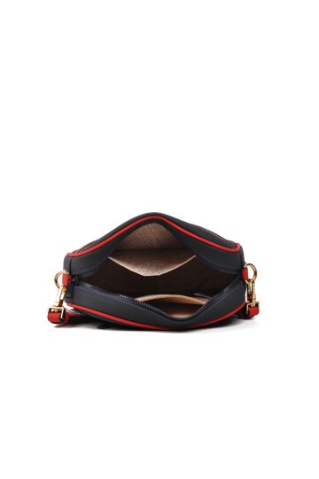 U.S. Polo Assn. Lacivert-Kırmızı-Beyaz Kadın Omuz Çantası