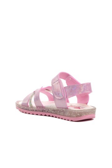Ayakmod Pembe Simli Kız Çocuk Sandalet