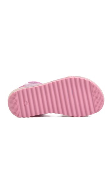 Ayakmod Pembe Simli Kız Çocuk Sandalet