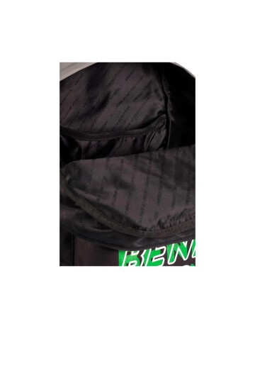 Benetton Gri-Siyah-Yeşil Unisex Okul Çantası