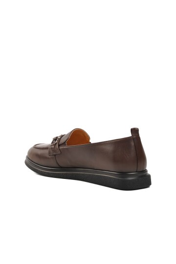 Ayakmod Kahve Kadın Loafer Ayakkabı